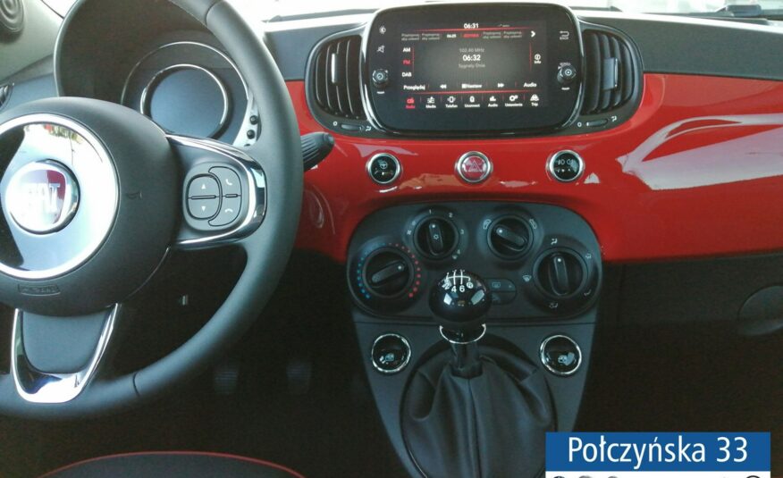 Fiat 500 1,0 Hybrid 70 KM |wersja Red |2022