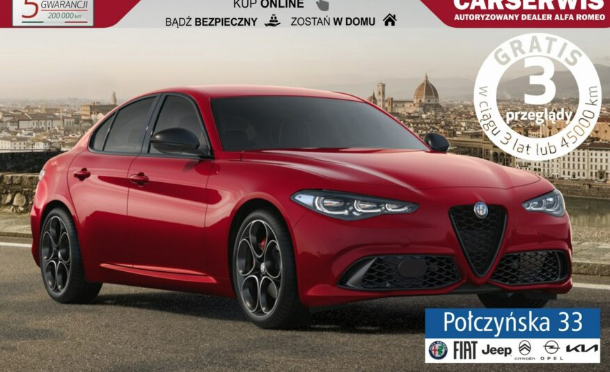 Alfa Romeo Giulia Veloce | 2,0 GME 280 KM | Q4| Alfa Red| Pakiet Premium| MY23