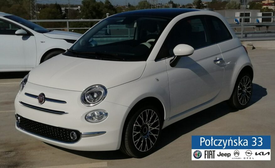 Fiat 500 Pakiet Tech, Pakiet DolceVita | Biały | Duże radio |TFT