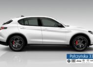 Alfa Romeo Stelvio Veloce Q4 AT 2.0 280 KM| Biały| Szklany dach|Czerwona skóra| MY23