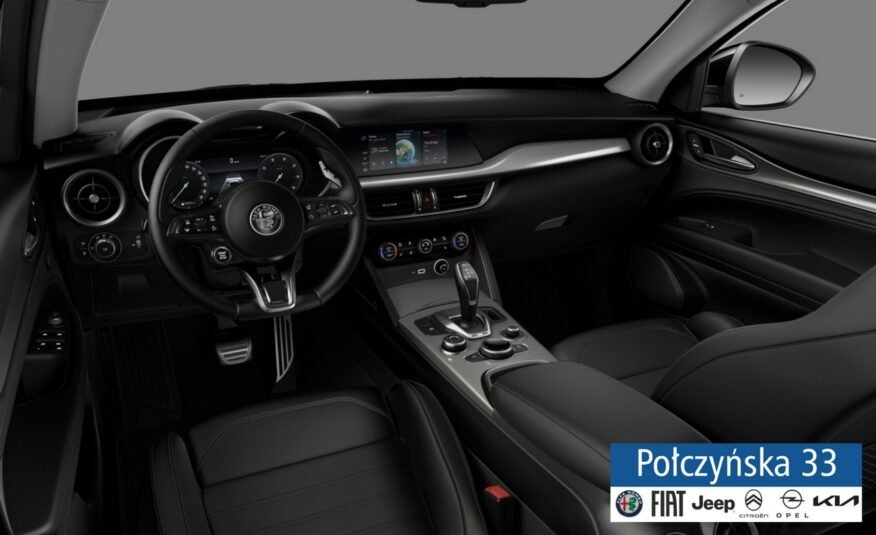 Alfa Romeo Stelvio Veloce Q4 AT 2.0 280 KM| Biały | Czarna skóra| Pak. Asystent Kierowcy+