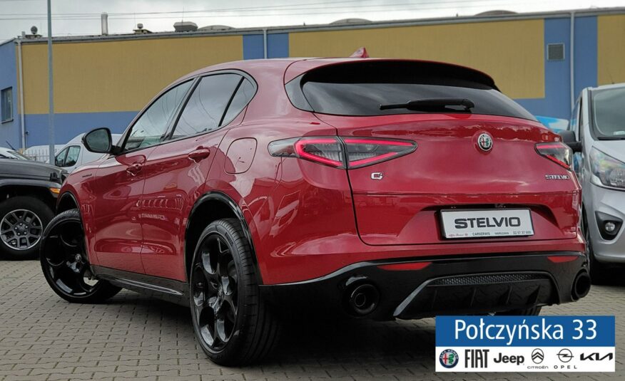 Alfa Romeo Stelvio Competizione Q4 AT 2.0 280 KM|Czerwona|Czarna skóra|