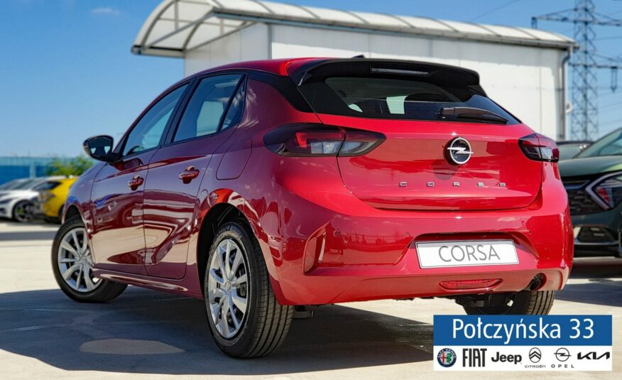 Opel Corsa 1.2 75 KM MT5 S/S | Czerwony Cardio| 2024 | Ubezpieczenie za 1 zł