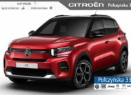 Citroen C3 1.2 Turbo 100 KM MT6 wersja Max | Czerwony | Nowy model 2024