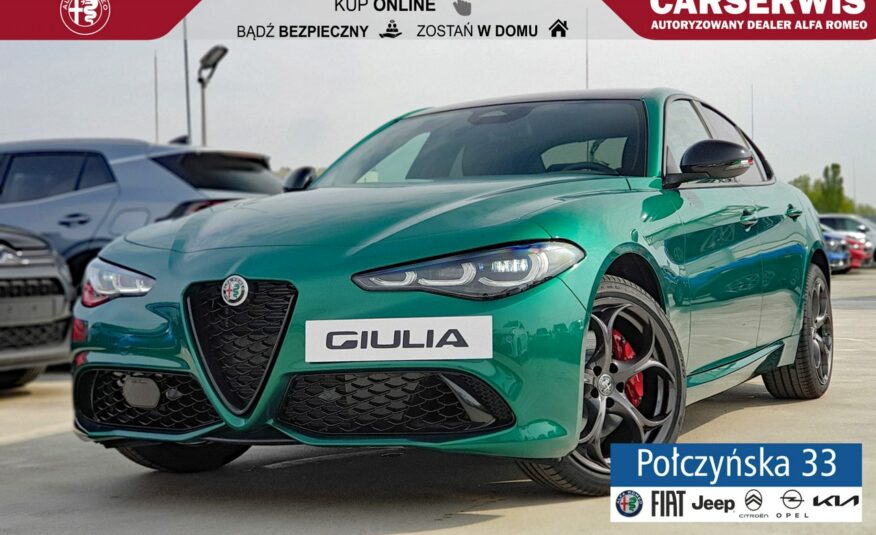 Alfa Romeo Giulia Tributo Italiano 2.0 280KM AT8 AWD| Montreal Green| MY24