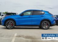 Alfa Romeo Stelvio Veloce Q4 AT 2.0 280 KM|Misano Blue|Szklany dach|Czarna skóra|2024