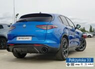 Alfa Romeo Stelvio Veloce Q4 AT 2.0 280 KM|Misano Blue|Szklany dach|Czarna skóra|2024