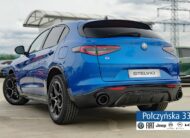 Alfa Romeo Stelvio Veloce Q4 AT 2.0 280 KM|Misano Blue|Szklany dach|Czarna skóra|2024