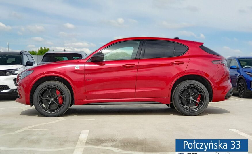 Alfa Romeo Stelvio Quadrifoglio  2.9 V6 520 KM AT8 Q4|Etna Red|Tarcze ceramicz.|Akrapovic