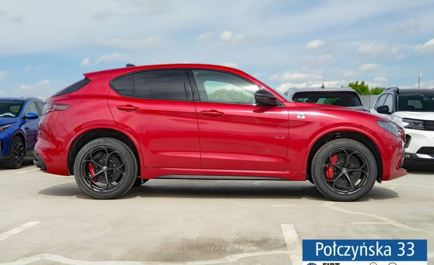 Alfa Romeo Stelvio Quadrifoglio  2.9 V6 520 KM AT8 Q4|Etna Red|Tarcze ceramicz.|Akrapovic