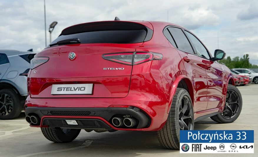 Alfa Romeo Stelvio Quadrifoglio  2.9 V6 520 KM AT8 Q4|Etna Red|Tarcze ceramicz.|Akrapovic