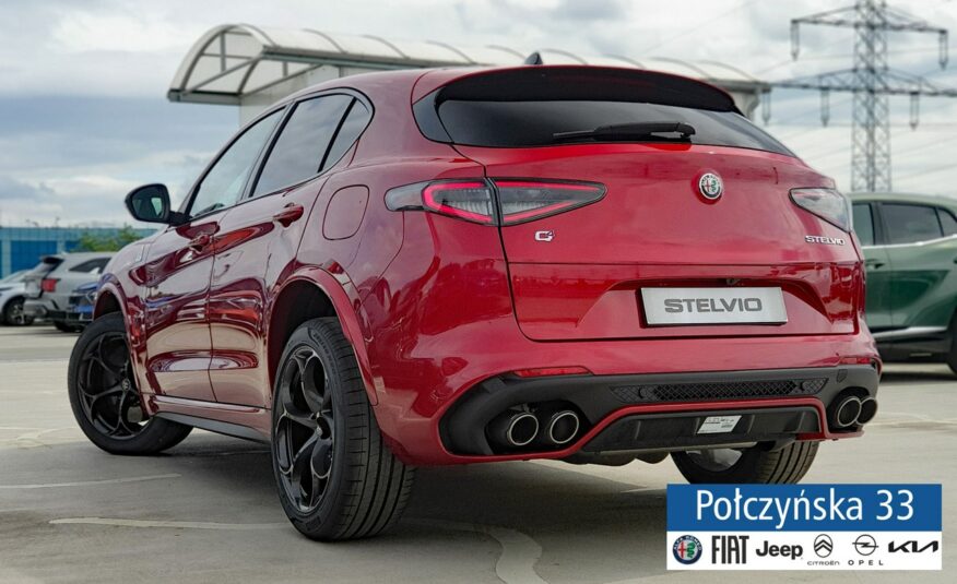 Alfa Romeo Stelvio Quadrifoglio  2.9 V6 520 KM AT8 Q4|Etna Red|Tarcze ceramicz.|Akrapovic