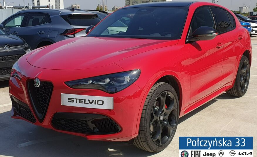 Alfa Romeo Stelvio Tributo Italiano Q4 AT 2.0 280 KM|Pakiet Techno|Czerwony Alfa Red