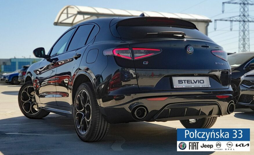 Alfa Romeo Stelvio Veloce Q4 AT 2.0 280 KM| Volcano Black|Pakiet Techno| MY24