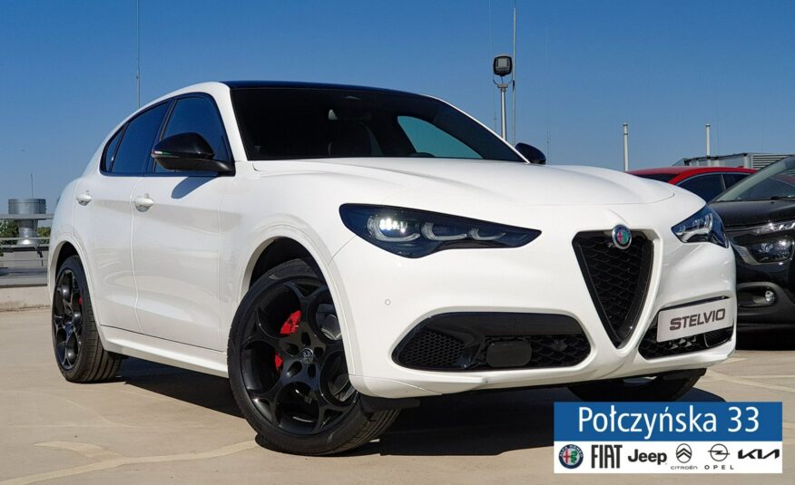 Alfa Romeo Stelvio Tributo Italiano Q4 AT 2.0 280 KM|Pakiet Techno|Biały Alfa White|MY24