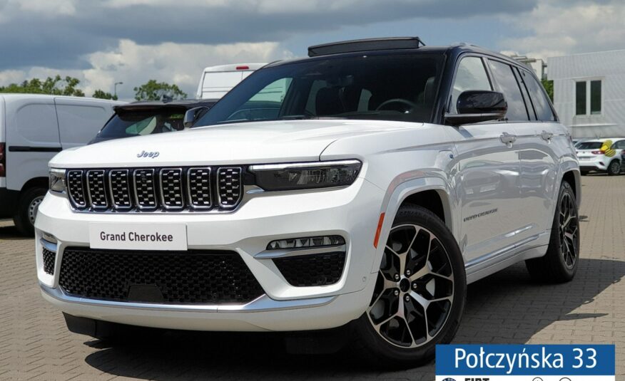 Jeep Grand Cherokee WL Summit Reserve 2.0 PHEV 388KM | Bright white  / Czarna skóra | 2024