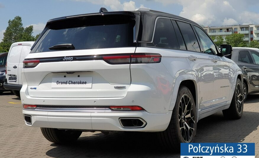 Jeep Grand Cherokee WL Summit Reserve 2.0 PHEV 388KM | Bright white  / Czarna skóra | 2024