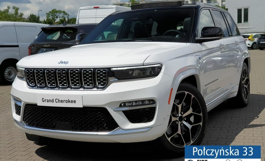 Jeep Grand Cherokee WL Summit Reserve 2.0 PHEV 388KM | Bright white  / Czarna skóra | 2024