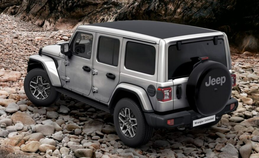 Jeep Wrangler SAHARA 2.0 Turbo 272 KM ATX 4WD |Silver Zynith|Dach el. otwierany|MY24