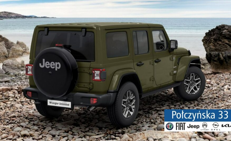 Jeep Wrangler SAHARA 2.0 Turbo 272 KM ATX 4WD |Sarge Green zielony |MY24