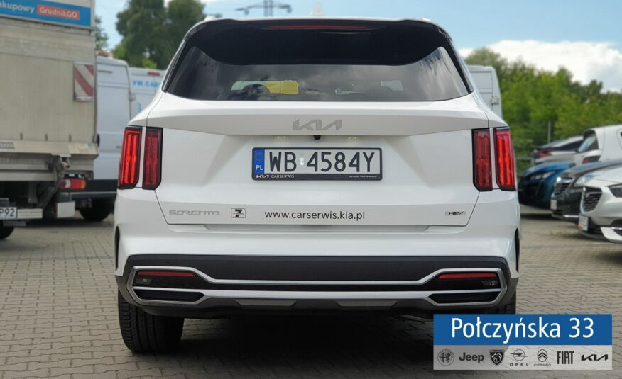 Kia Sorento 1.6 T-GDI HEV 230 KM 6AT AWD 7S Prestige Line New+PNS|Biała Perła|Demo