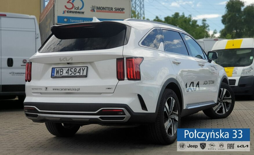 Kia Sorento 1.6 T-GDI HEV 230 KM 6AT AWD 7S Prestige Line New+PNS|Biała Perła|Demo