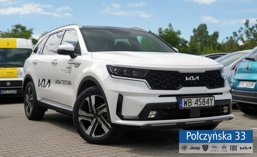 Kia Sorento 1.6 T-GDI HEV 230 KM 6AT AWD 7S Prestige Line New+PNS|Biała Perła|Demo