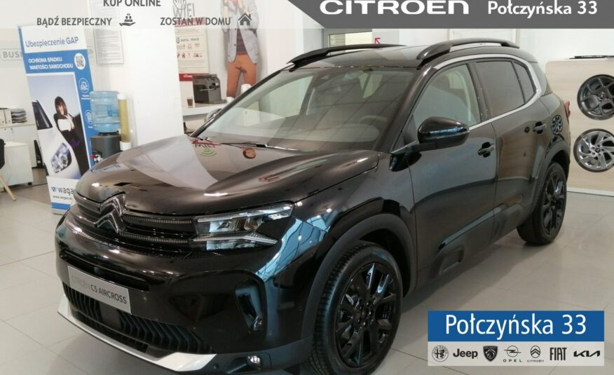 Citroen C5 Aircross 1.5 BlueHDI 130 KM AT8|Czarny|Pak. Citroen Play, Techno, Black