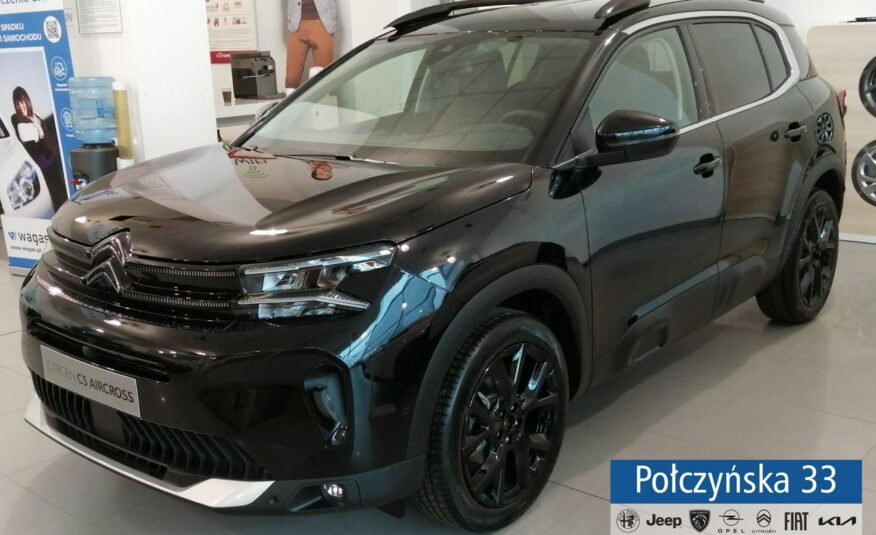 Citroen C5 Aircross 1.5 BlueHDI 130 KM AT8|Czarny|Pak. Citroen Play, Techno, Black