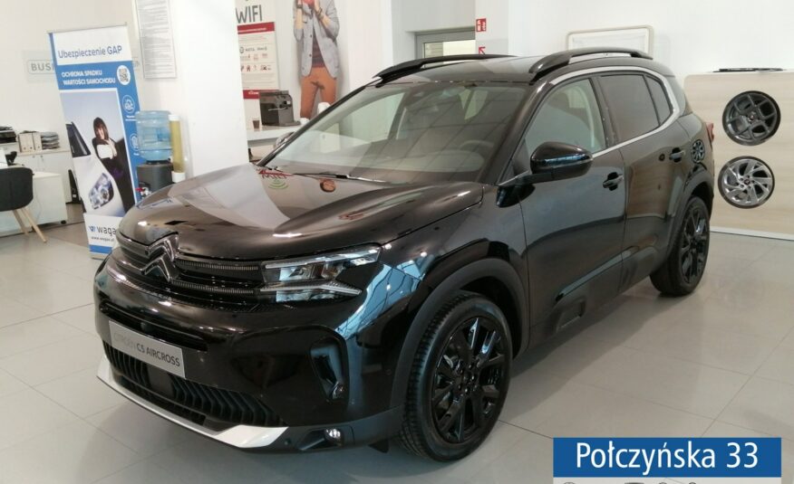 Citroen C5 Aircross 1.5 BlueHDI 130 KM AT8|Czarny|Pak. Citroen Play, Techno, Black