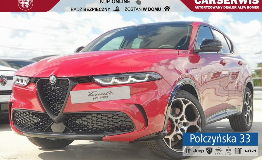 Alfa Romeo Tonale Veloce 1,5 160 KM DCT7 MHEV | Szklany dach |Pakiet Techno |Skóra|MY24