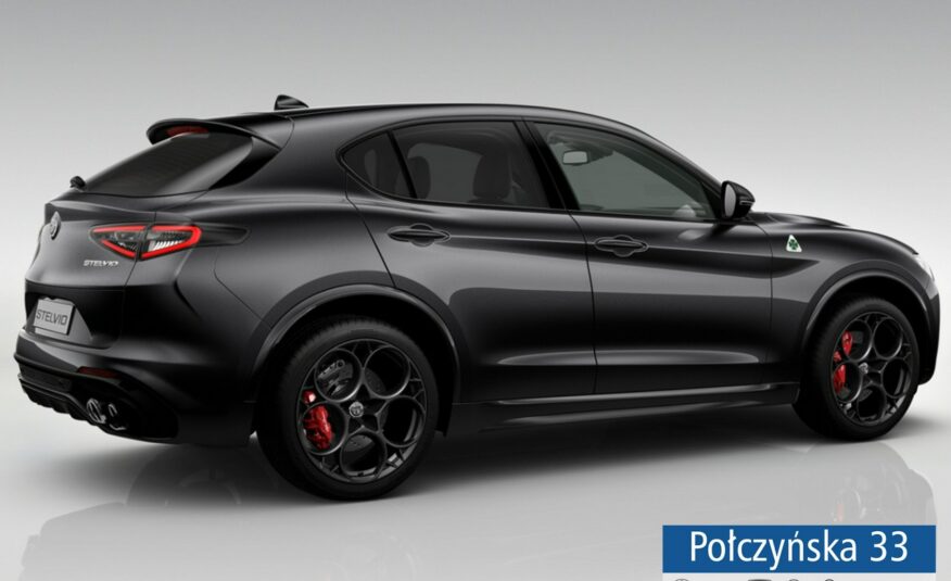 Alfa Romeo Stelvio Quadrifoglio  2.9 V6 520 KM AT8 Q4|Vulcano Black| Techno|MY24