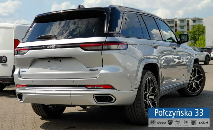 Jeep Grand Cherokee WL Summit Reserve 2.0 PHEV 388KM | Silver Zenith / Czarna skóra | 2024