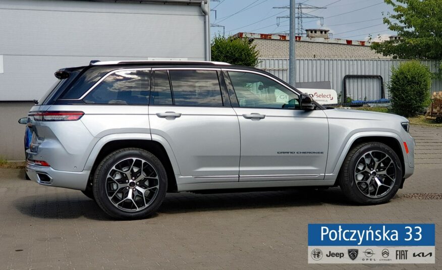 Jeep Grand Cherokee WL Summit Reserve 2.0 PHEV 388KM | Silver Zenith / Czarna skóra | 2024