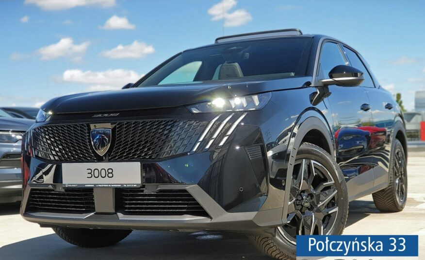 Peugeot 3008 1.2 Hybrid 136 KM eDCS6 GT|Pak. Zimowy, HiFi, Bezpieczeństwo|Alcantara