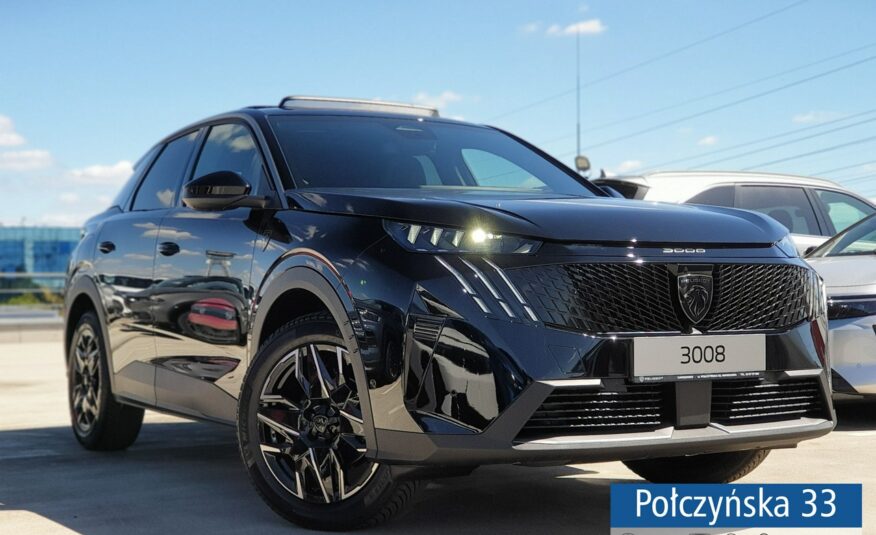 Peugeot 3008 1.2 Hybrid 136 KM eDCS6 GT|Pak. Zimowy, HiFi, Bezpieczeństwo|Alcantara