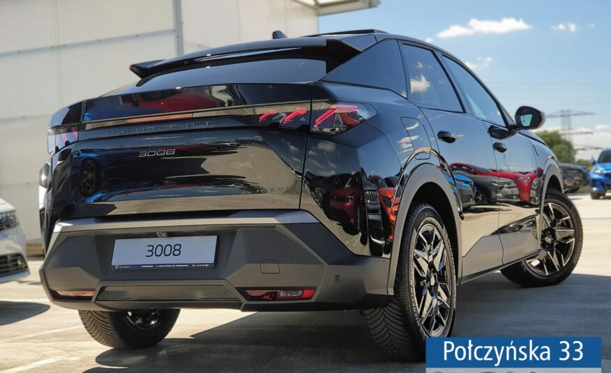 Peugeot 3008 1.2 Hybrid 136 KM eDCS6 GT|Pak. Zimowy, HiFi, Bezpieczeństwo|Alcantara