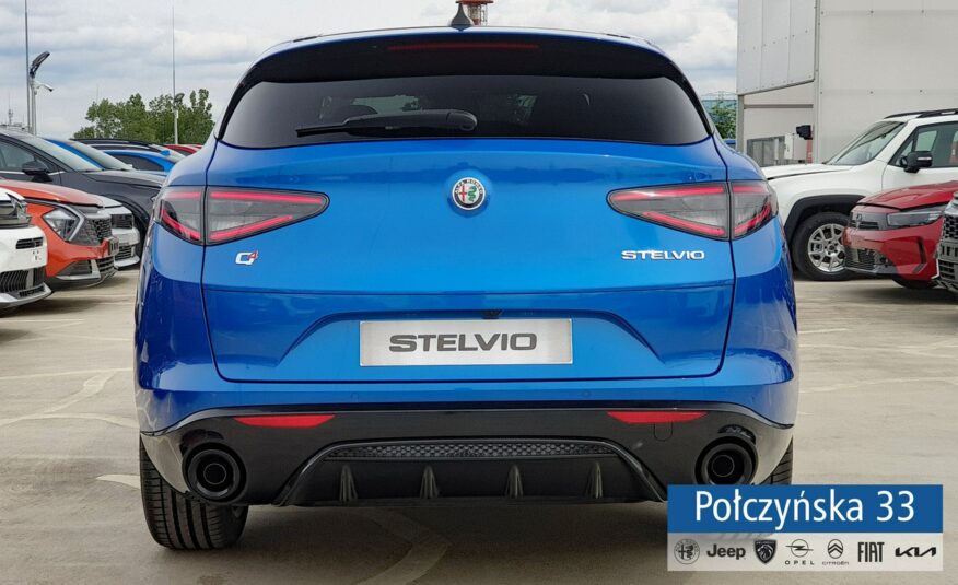 Alfa Romeo Stelvio Veloce Q4 AT 2.0 280 KM|Misano Blue|Szklany dach/ Pak Techno|2024