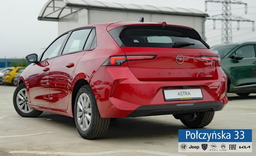 Opel Astra Edition 1.2 AT8 130KM S/S | Czerwony Kardio | 2024