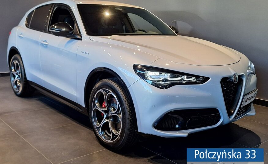 Alfa Romeo Stelvio Veloce Q4 AT 2.0 280 KM|Moonlight Grey| Skóra|Premium Theatre Sound