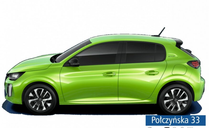 Peugeot 208 1.2 Puretech 100 KM MT6 Style | Limonka |2024