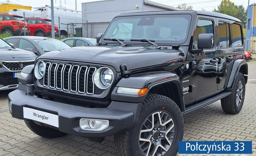 Jeep Wrangler SAHARA 2.0 Turbo 272 KM ATX 4WD | Elektrycznie otwierany dach |MY24