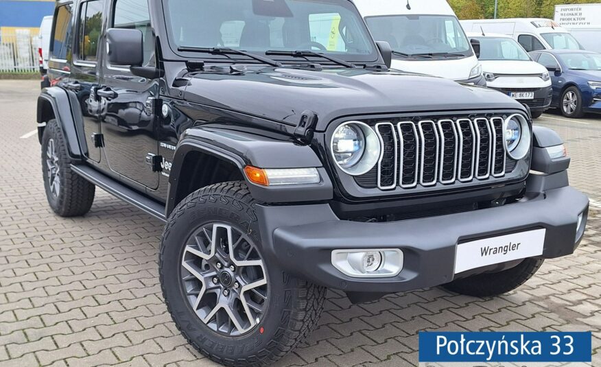 Jeep Wrangler SAHARA 2.0 Turbo 272 KM ATX 4WD | Elektrycznie otwierany dach |MY24