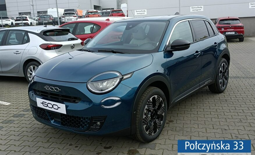 Fiat 600 1.2 100 KM DCT6 Hybrid | wersja La Prima| Turkusowy | 2024