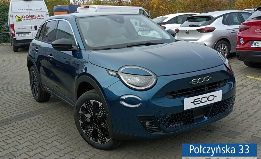 Fiat 600 1.2 100 KM DCT6 Hybrid | wersja La Prima| Turkusowy | 2024