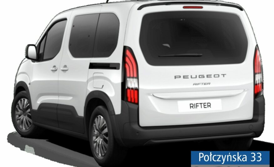 Peugeot RIFTER 1.5 BlueHDI 100 KM MT6 Allure | Czujniki parkowania | WiFi Mirroring