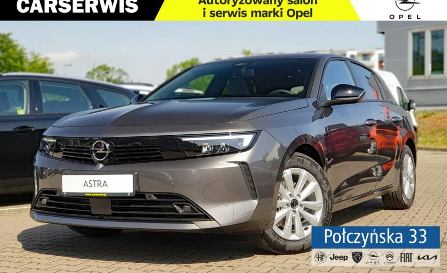 Opel Astra Edition 1.2 AT8 130KM S/S |Szary Vulcano|Pakiet Techniczny| 2024